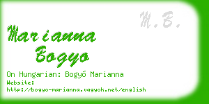 marianna bogyo business card